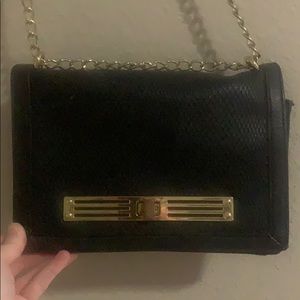 Black cross body purse